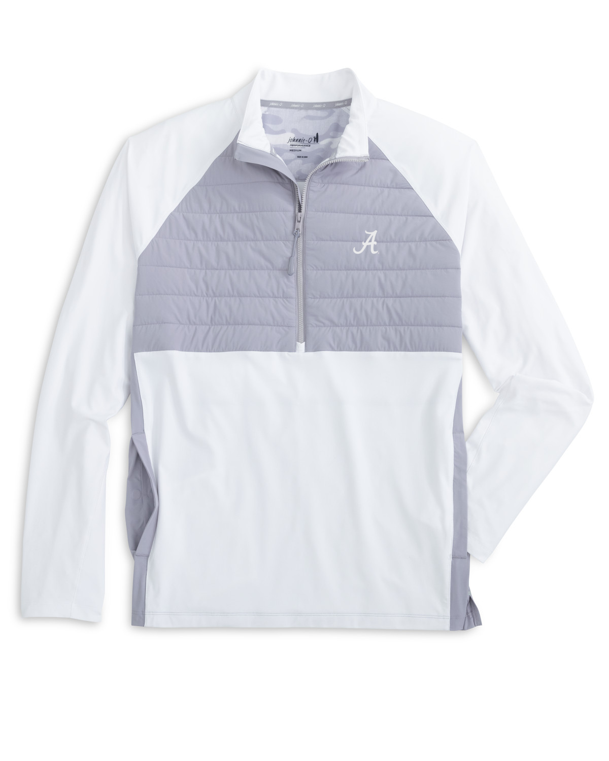 Johnnie O White Salter Quarter Zip (Script A)