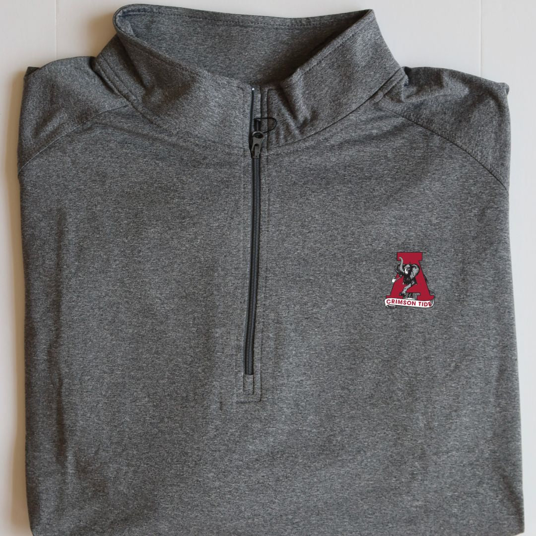 The Shirt Shop Charcoal Gray Heathered Quarter-Zip (Vault Logo)