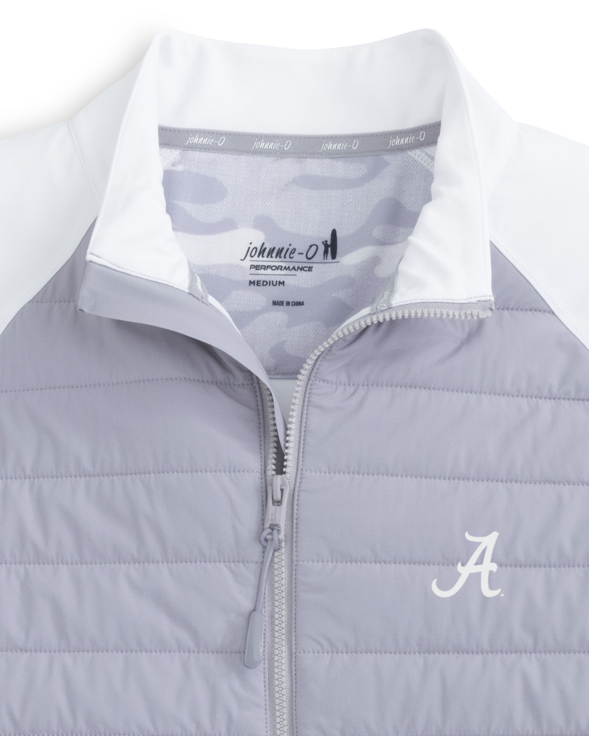 Johnnie O White Salter Quarter Zip (Script A)