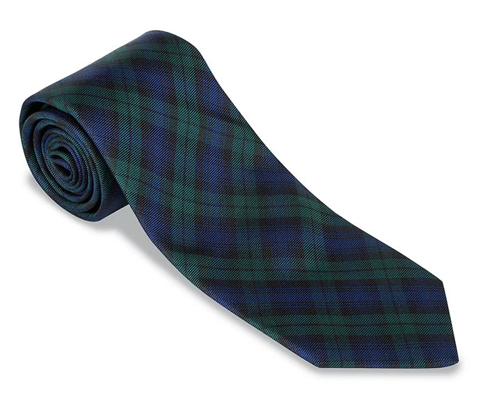 R Hanauer Tie - Black Watch Tartan