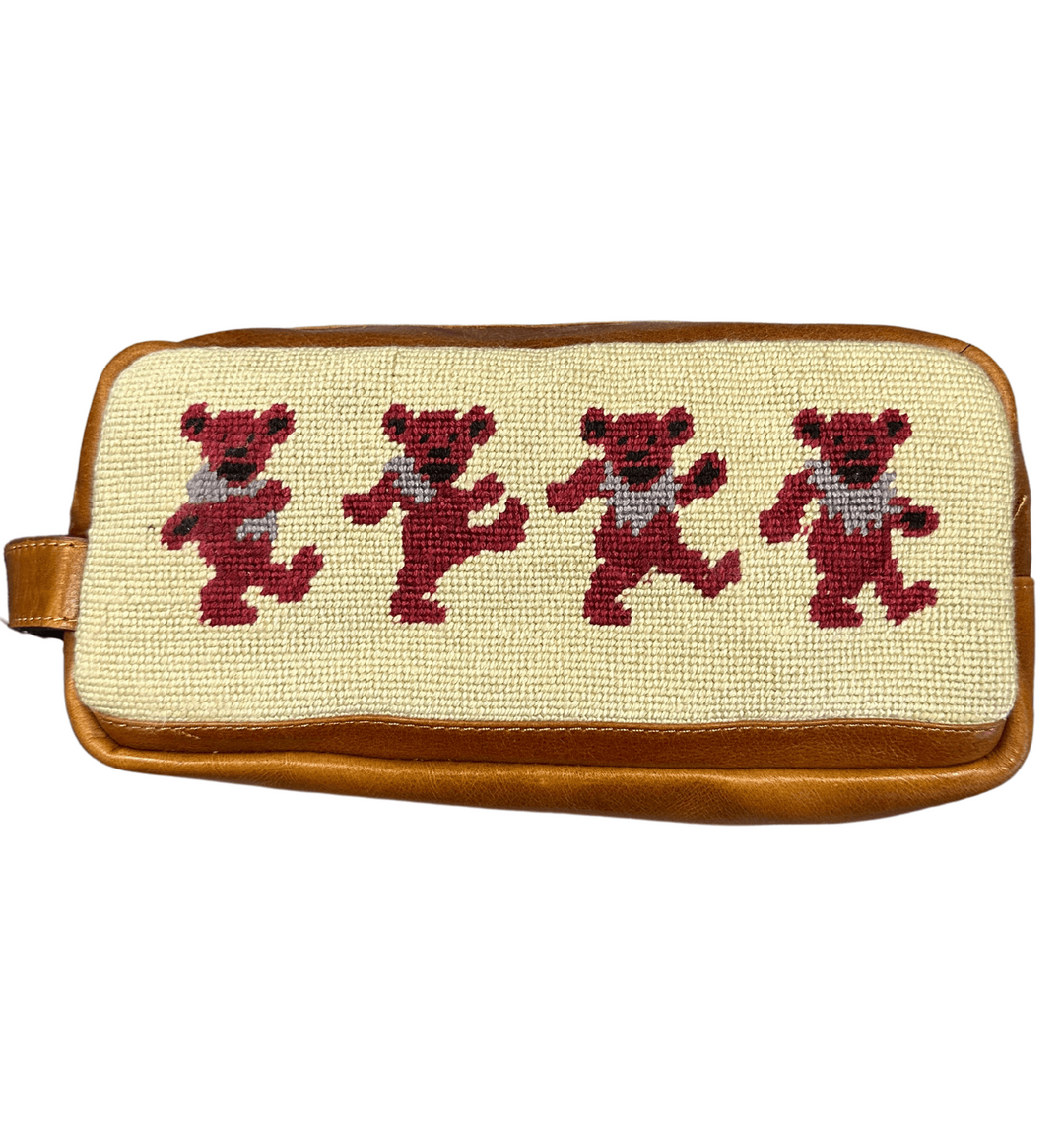 Smathers & Branson Toiletry Bag- Dancing Bears (Khaki)