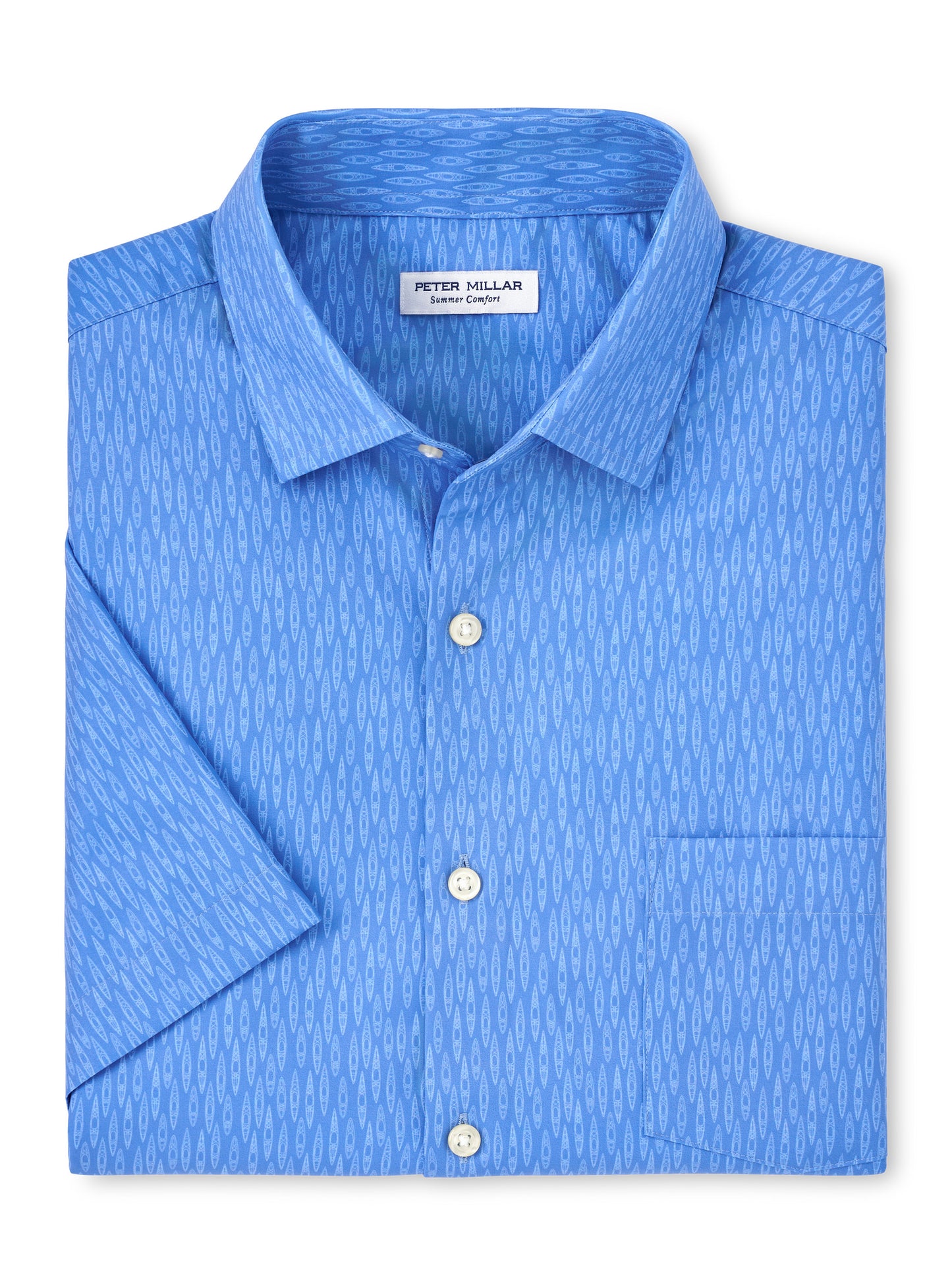 Peter Millar Kayaks Performance Poplin Sport Shirt - Maritime