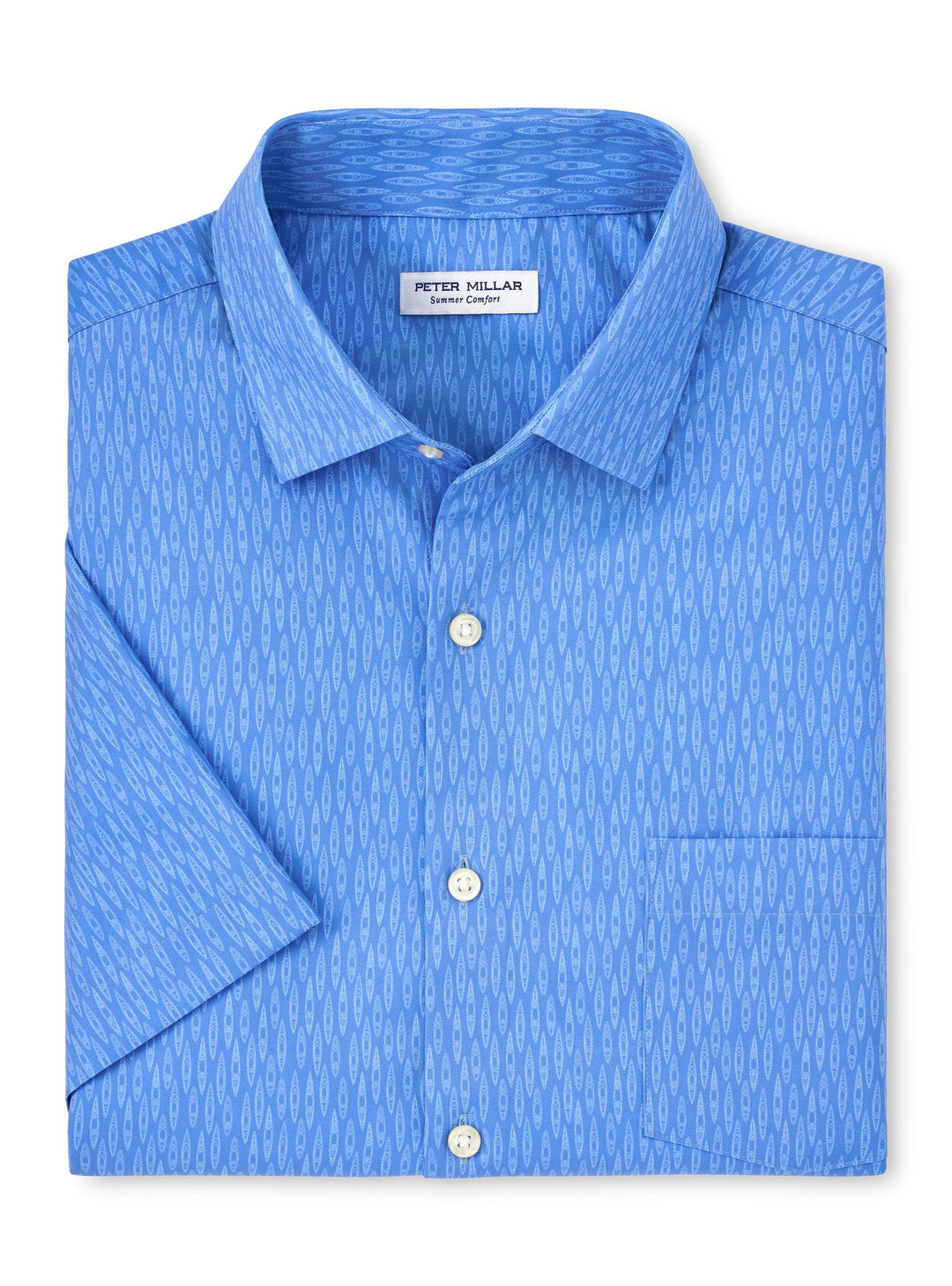 Peter Millar Kayaks Performance Poplin Sport Shirt - Maritime