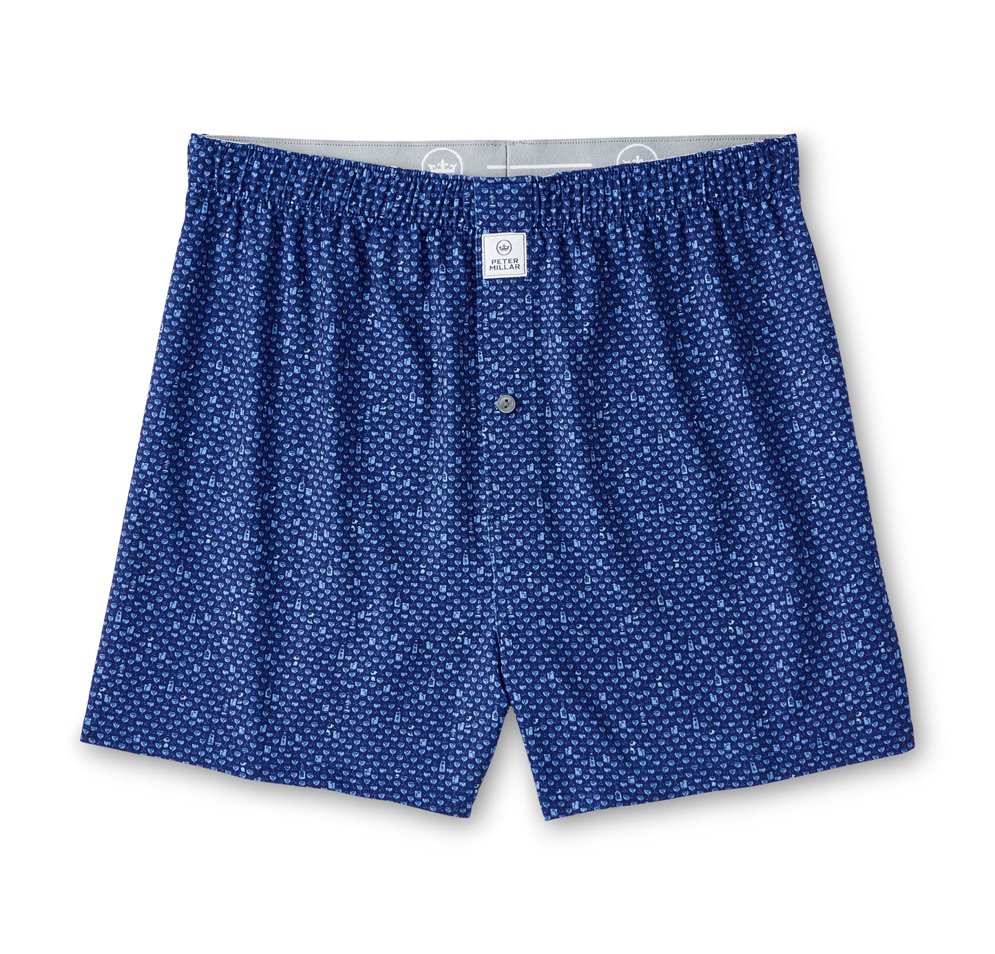 Peter Millar Whiskey Sour Performance Boxer Short - Sport Navy