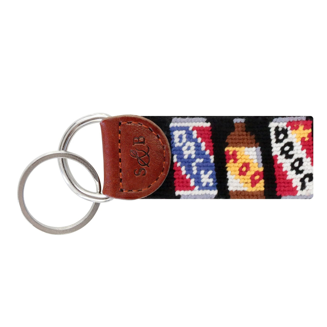 Smathers & Branson Key Fob- Beer Cans (Black)