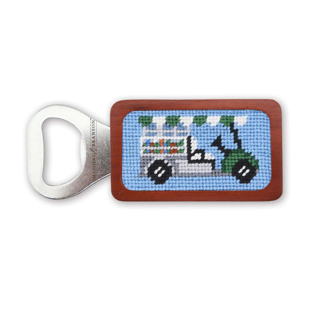Smathers & Branson Bottle Opener- Beverage Cart (Light Blue)