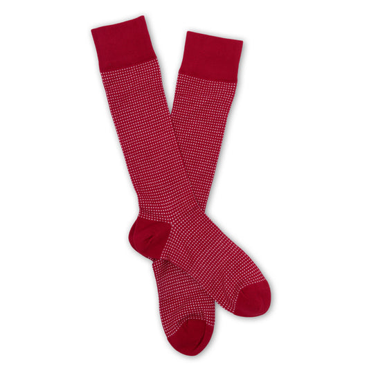 DeadSoxy Cardinal Birdseye Dress Socks