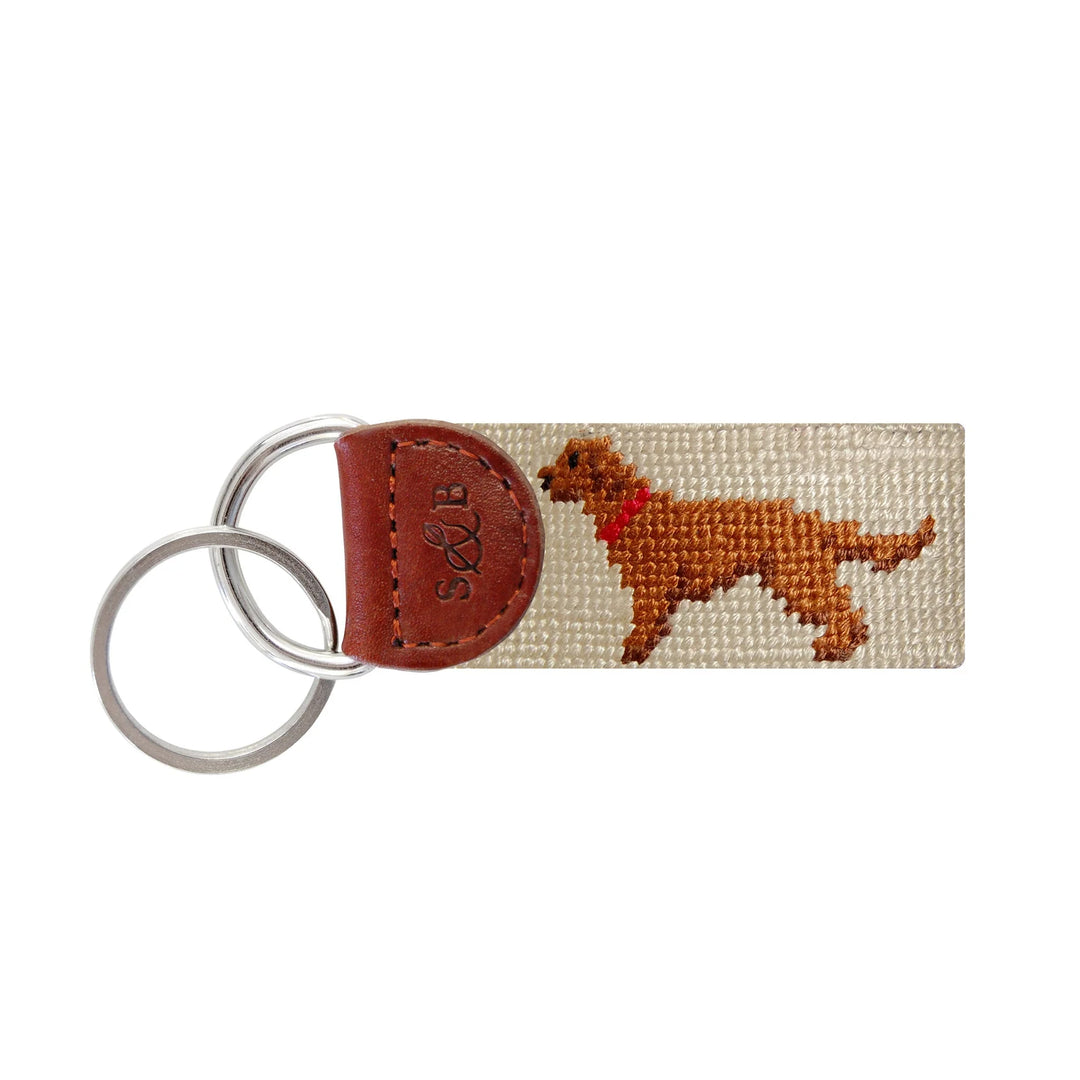 Smathers & Branson Key Fob- Chocolate Lab (Light Khaki)