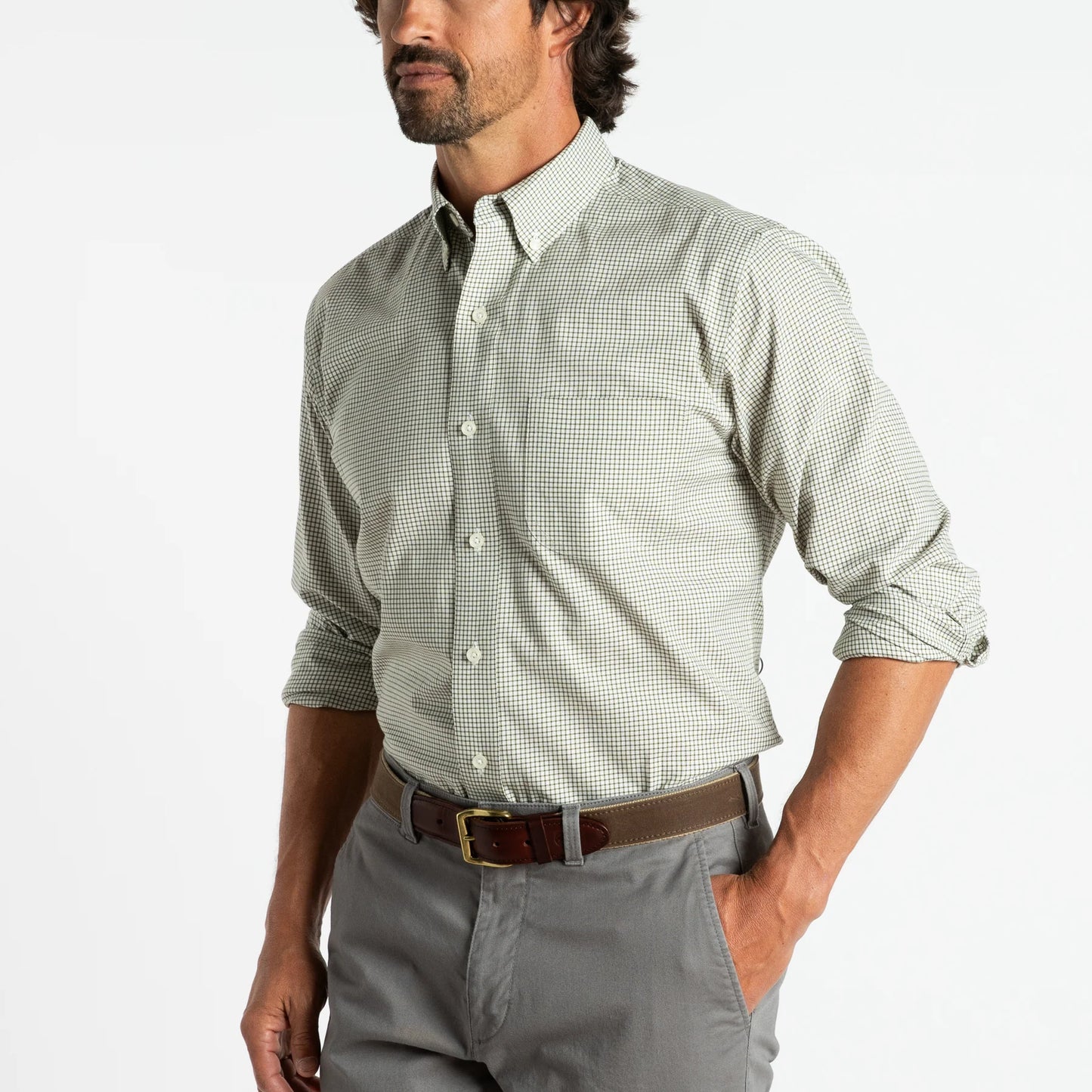 Duck Head Lowery Plaid Cotton Oxford Sport Shirt (2 Colors)