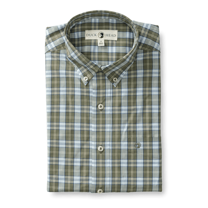 Duck Head Wester Plaid Poplin Sport Shirt