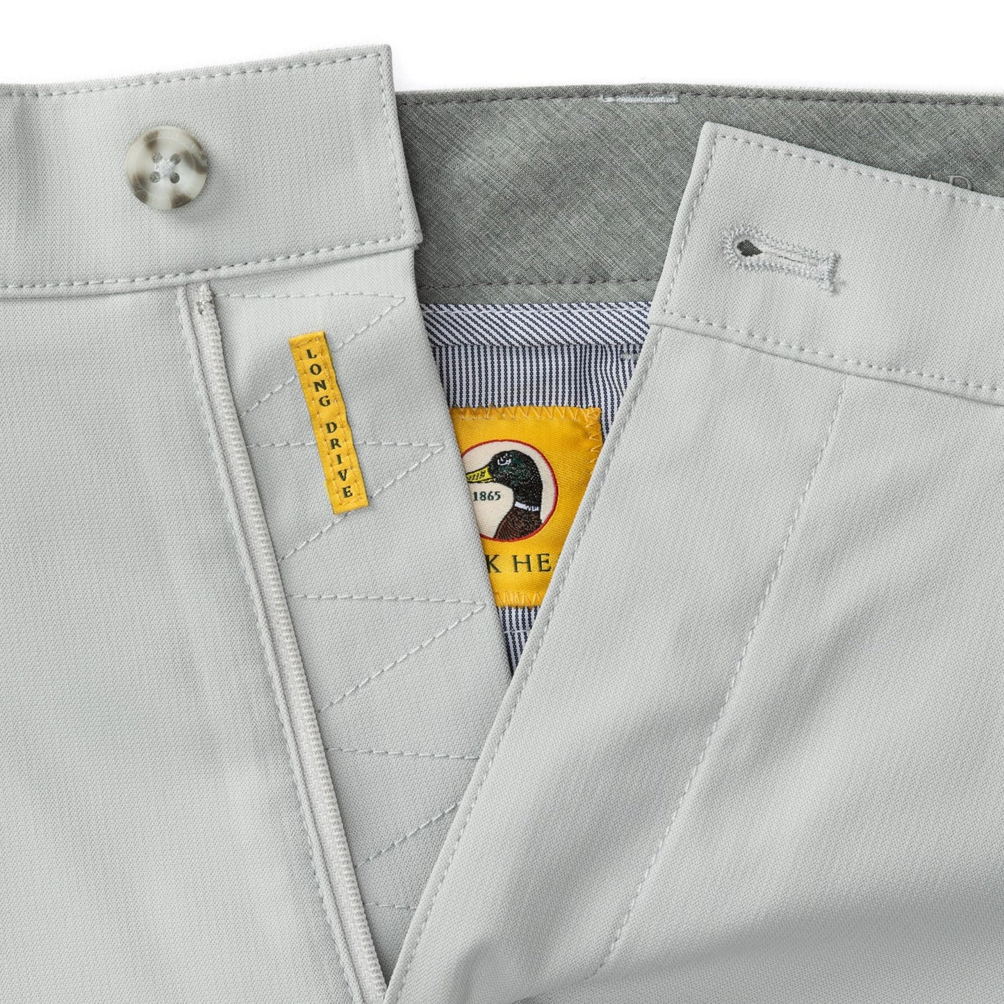 Duck Head 9" Long Drive Short - Mist Gray