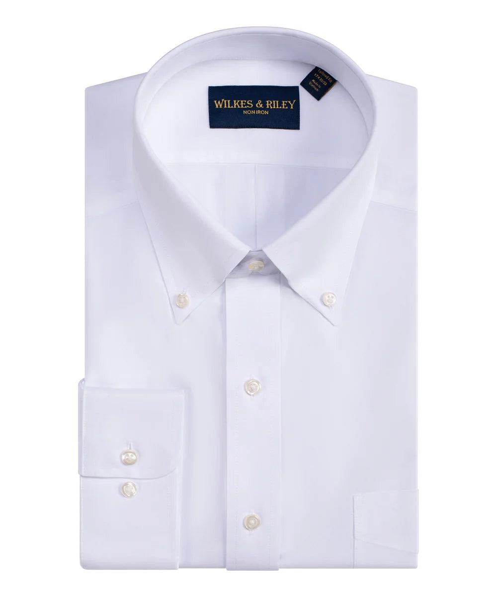 Wilkes & Riley Button Down Dress Shirt (White)