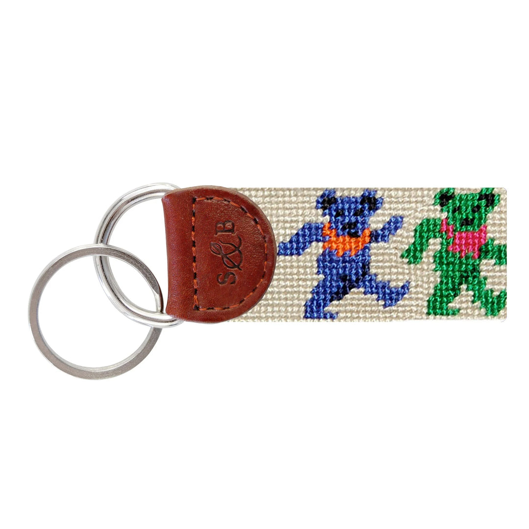 Smathers & Branson Key Fob- Dancing Bears (Oatmeal)