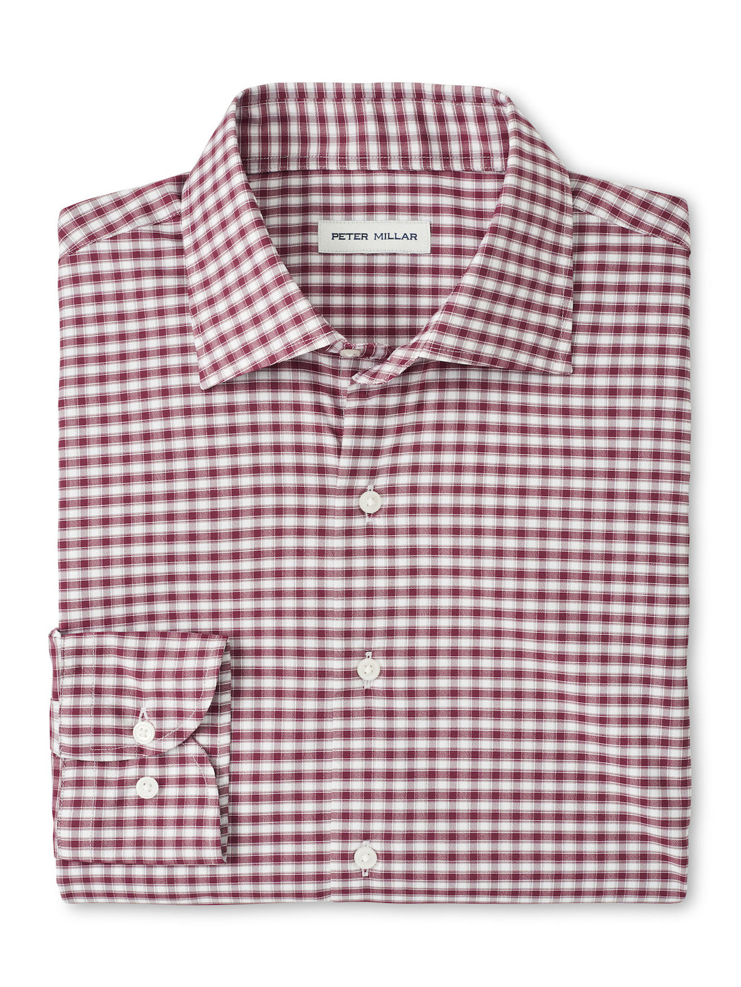 Peter Millar Fairbanks Performance Twill Sport Shirt- Autumn Foliage