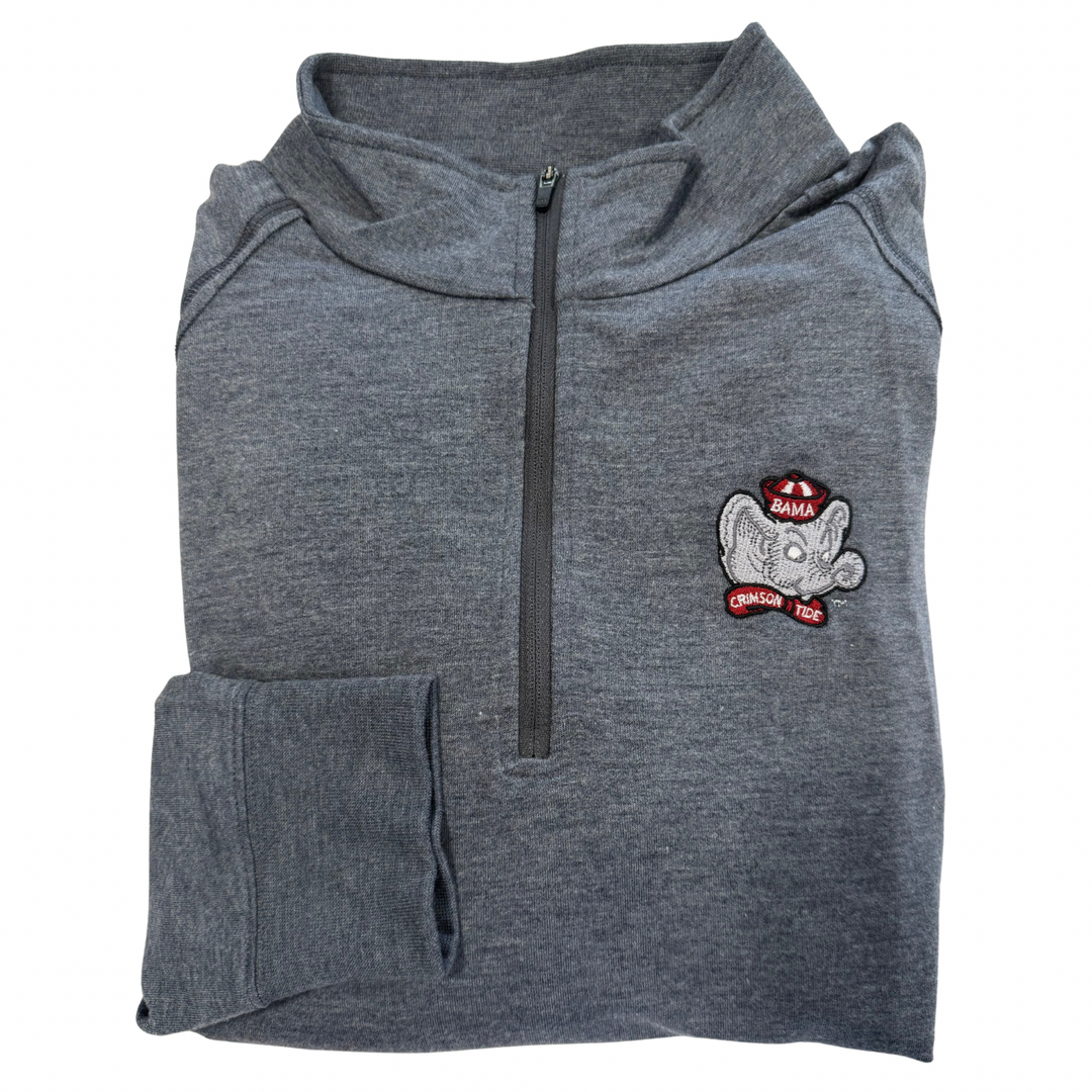 Toes on the Nose Charcoal SeaSilk Quarter Zip (Sailor AL)