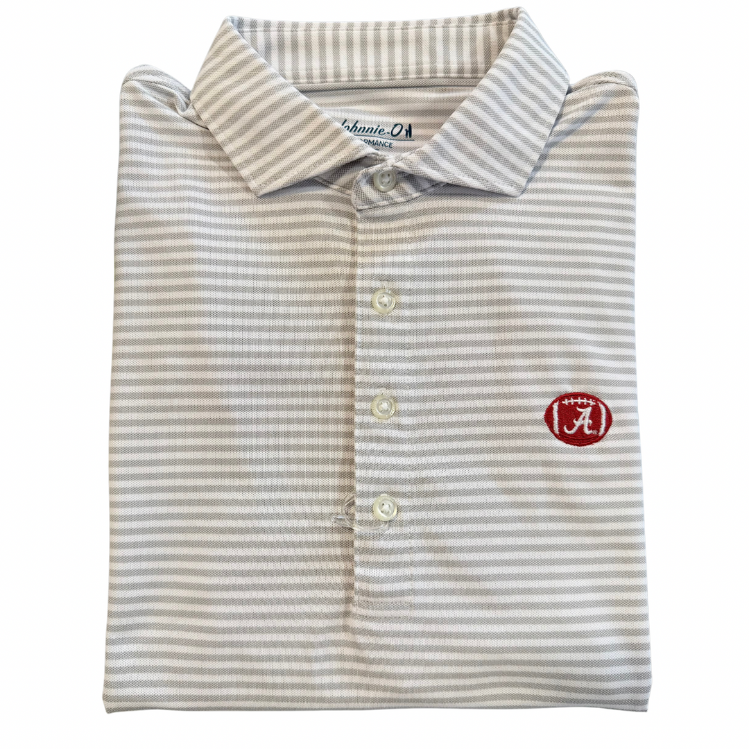 Johnnie-O Stetsons Performance Mesh Polo- Seal (Football)