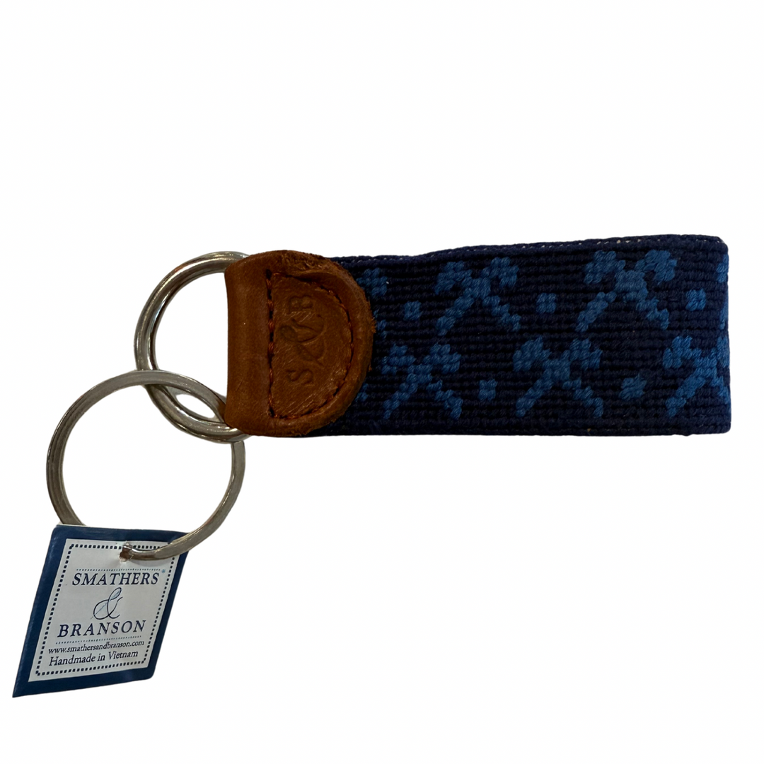 Smathers & Branson Key Fob- Tonal Clubs (Dark Navy/Blueberry)