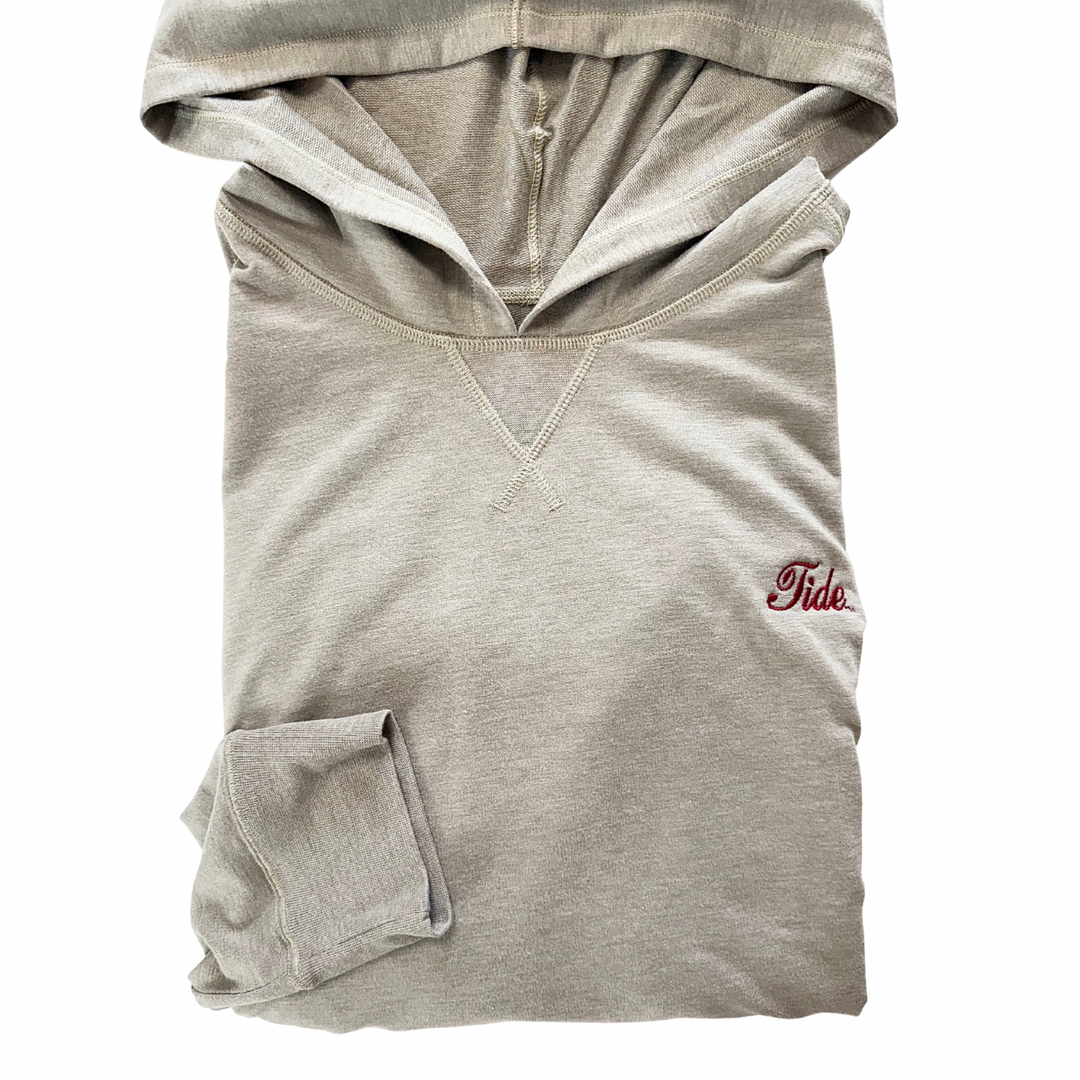 Toes On The Nose Schooner Hoodie- Khaki (Tide Script)