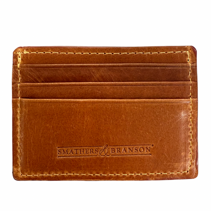 Smathers & Branson Card Wallet- Dancing Bears (Crimson)