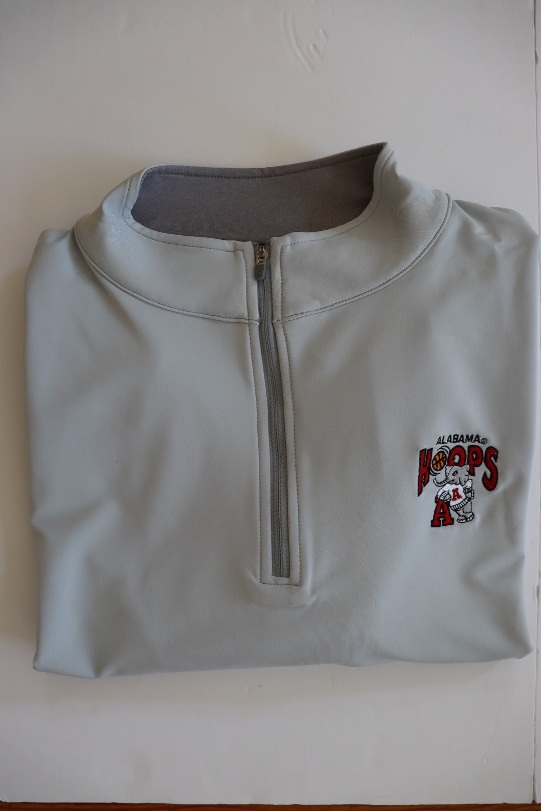 Peter Millar Alabama Hoops Perth Quarter Zip - British Gray