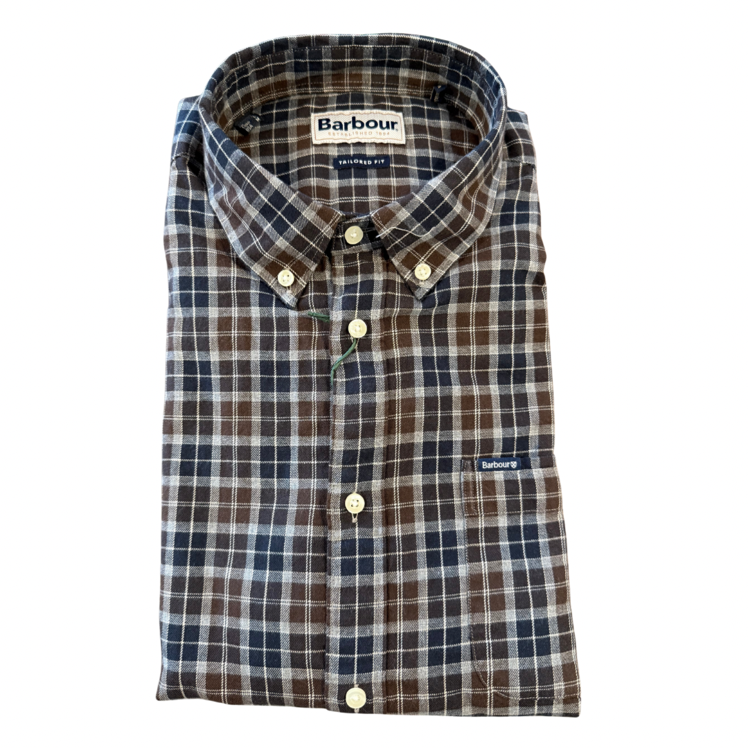 Barbour Lanark Tailored Long Sleeve Shirt- Midnight Oak Tartan