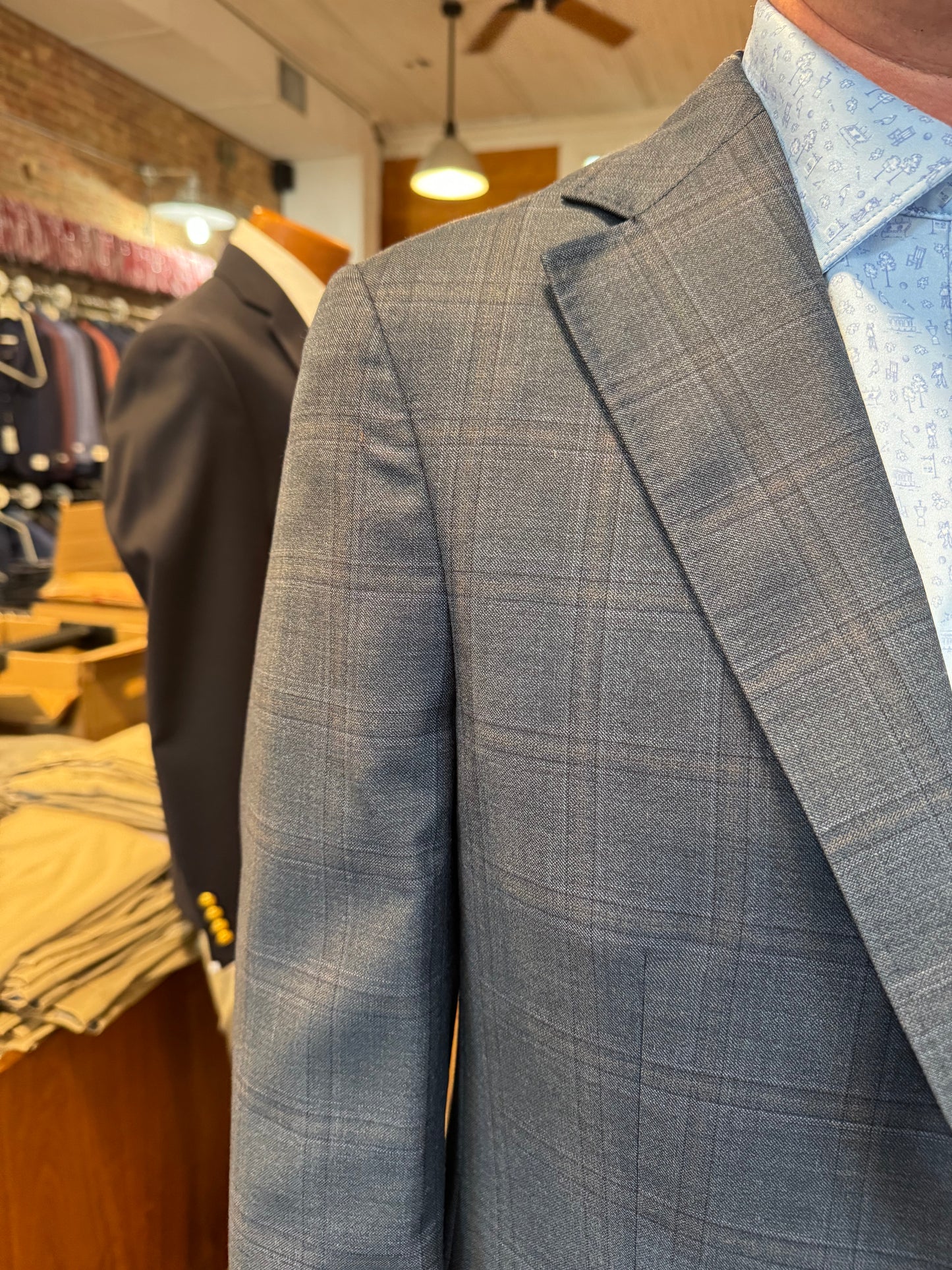 Peter Millar Sport Coat - Teal Plaid