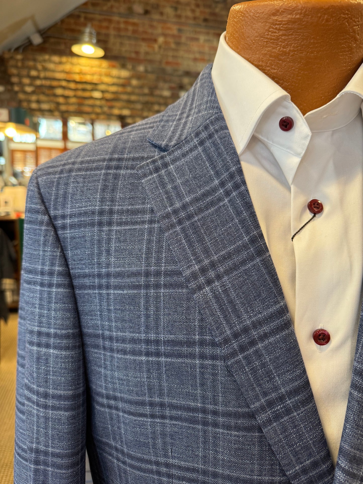Tommy Hilfiger Blue Plaid Sport Coat