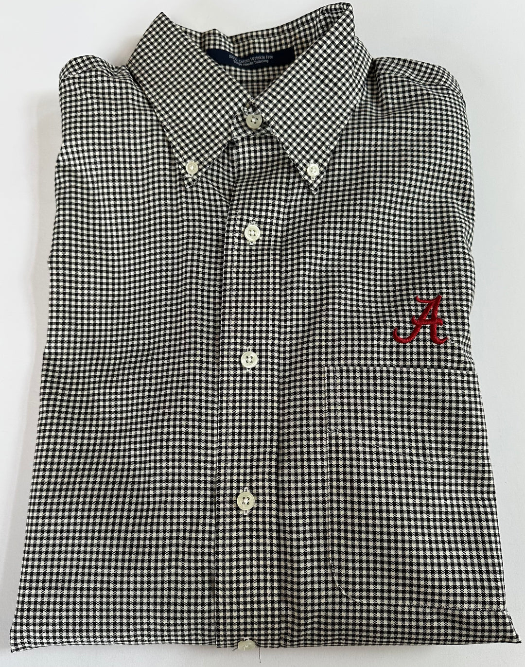 The Shirt Shop Wrinkle Free Button Down- Black Mini Check (Script A)