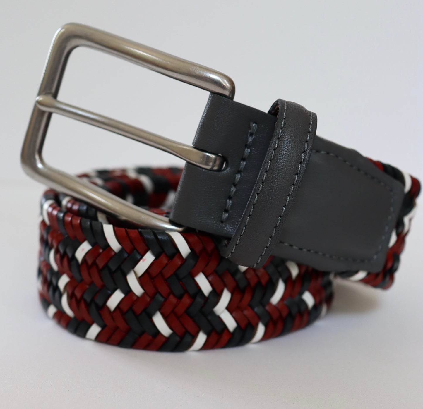 Torino 35MM Dark Red/White Woven Stretch