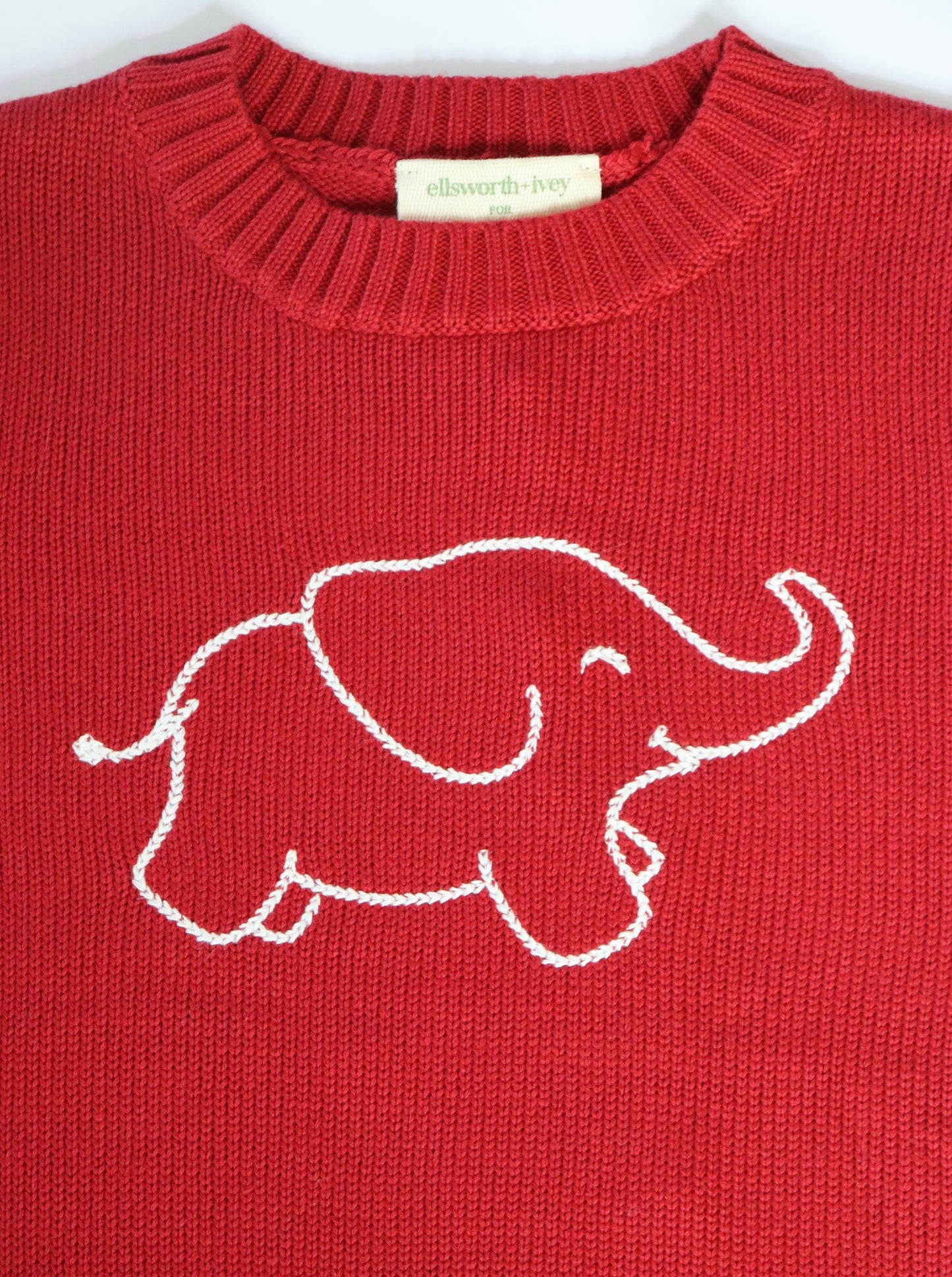 Ellsworth & Ivey Children's Elephant Chainstitch Crew