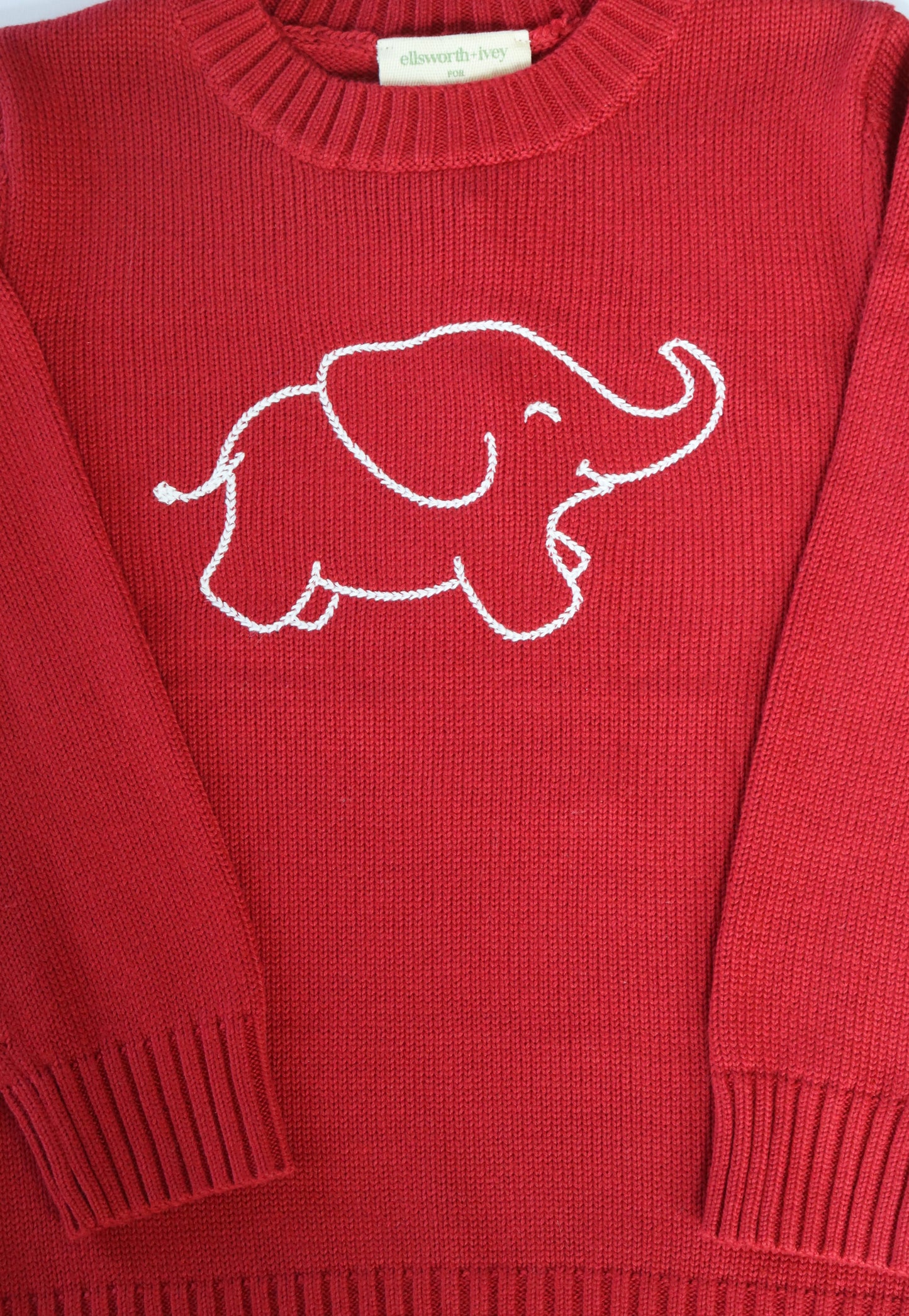 Ellsworth & Ivey Children's Elephant Chainstitch Crew