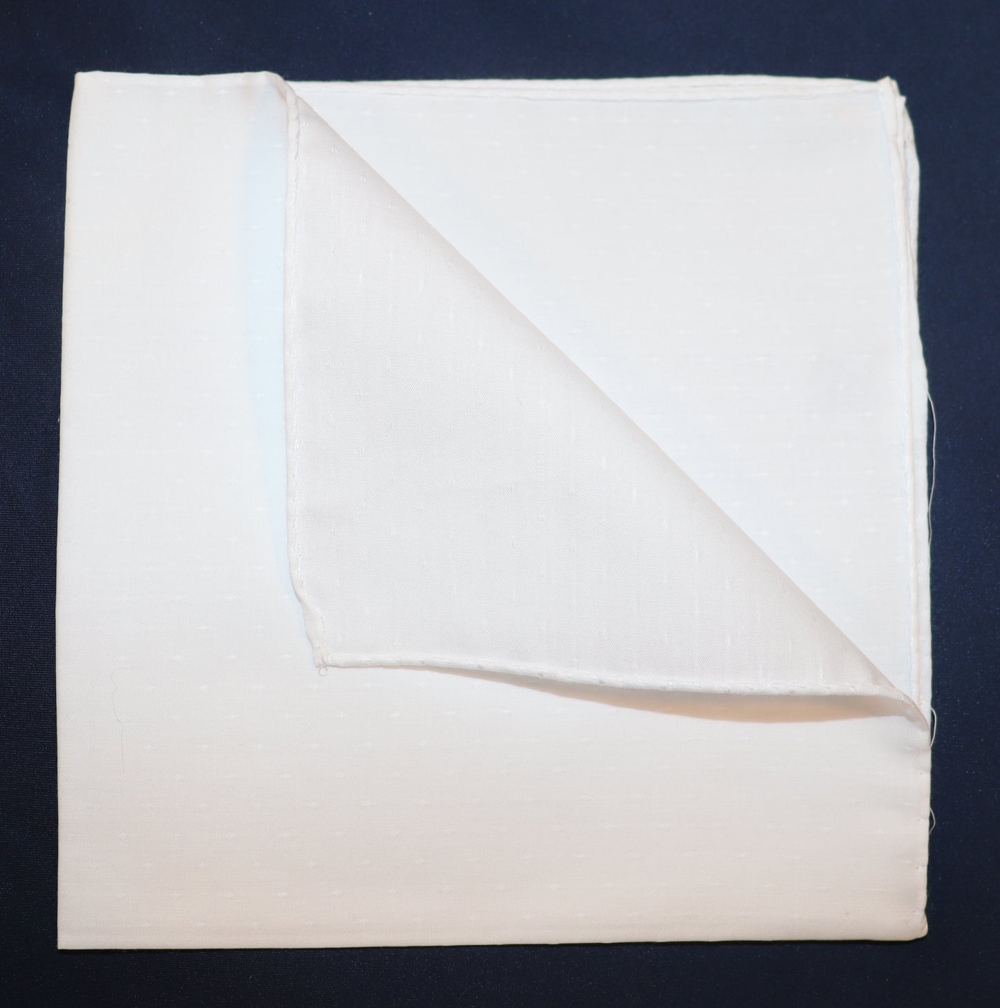 R. Hanauer Pocket Square - White Woven Diamond