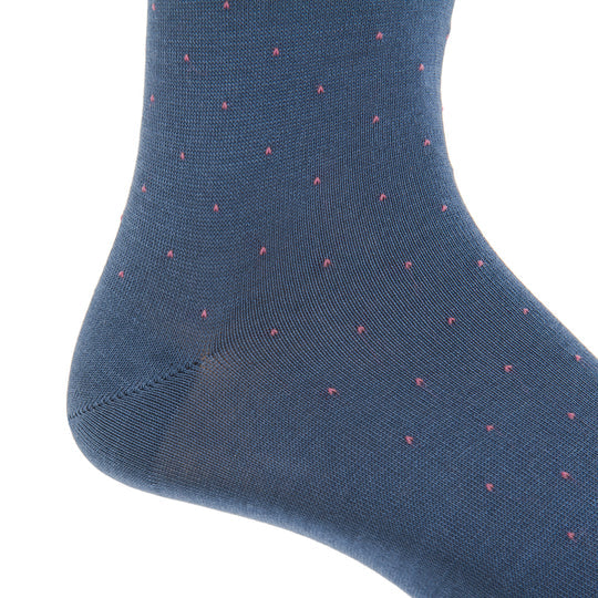 The Shirt Shop Pin Dot Cotton Dress Sock