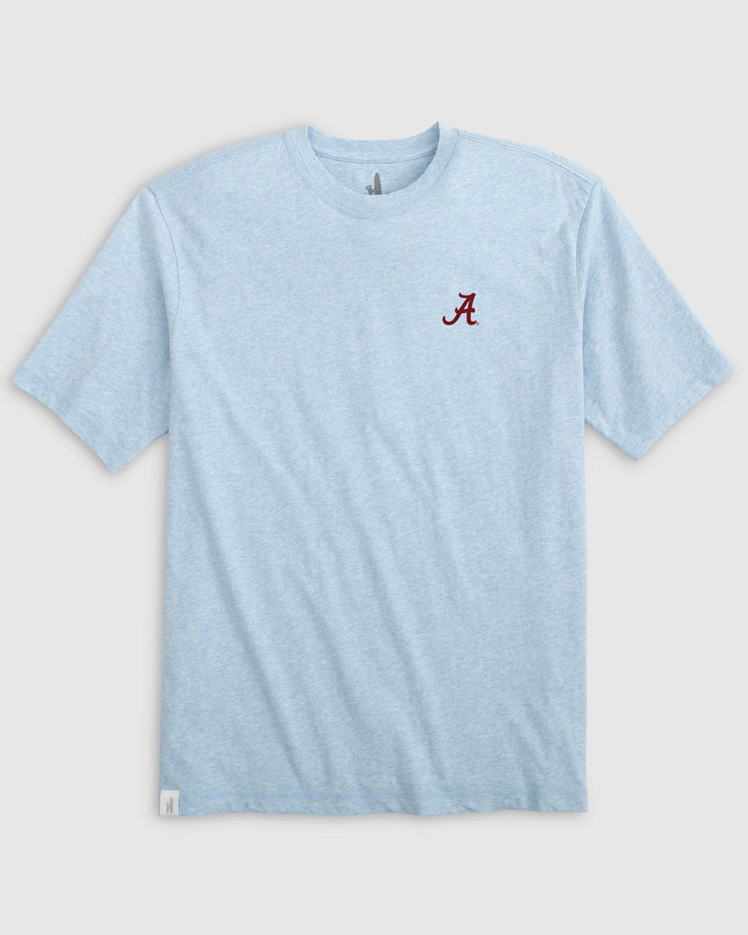 Johnnie-O Heathered Spencer Cotton T-Shirt- Gulf Blue (Script "A")