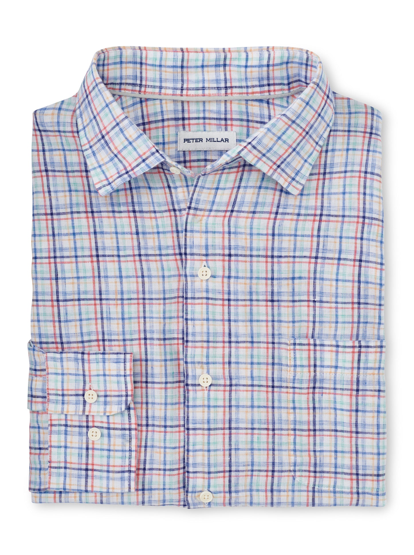 Peter Millar Clambake Linen Sport Shirt