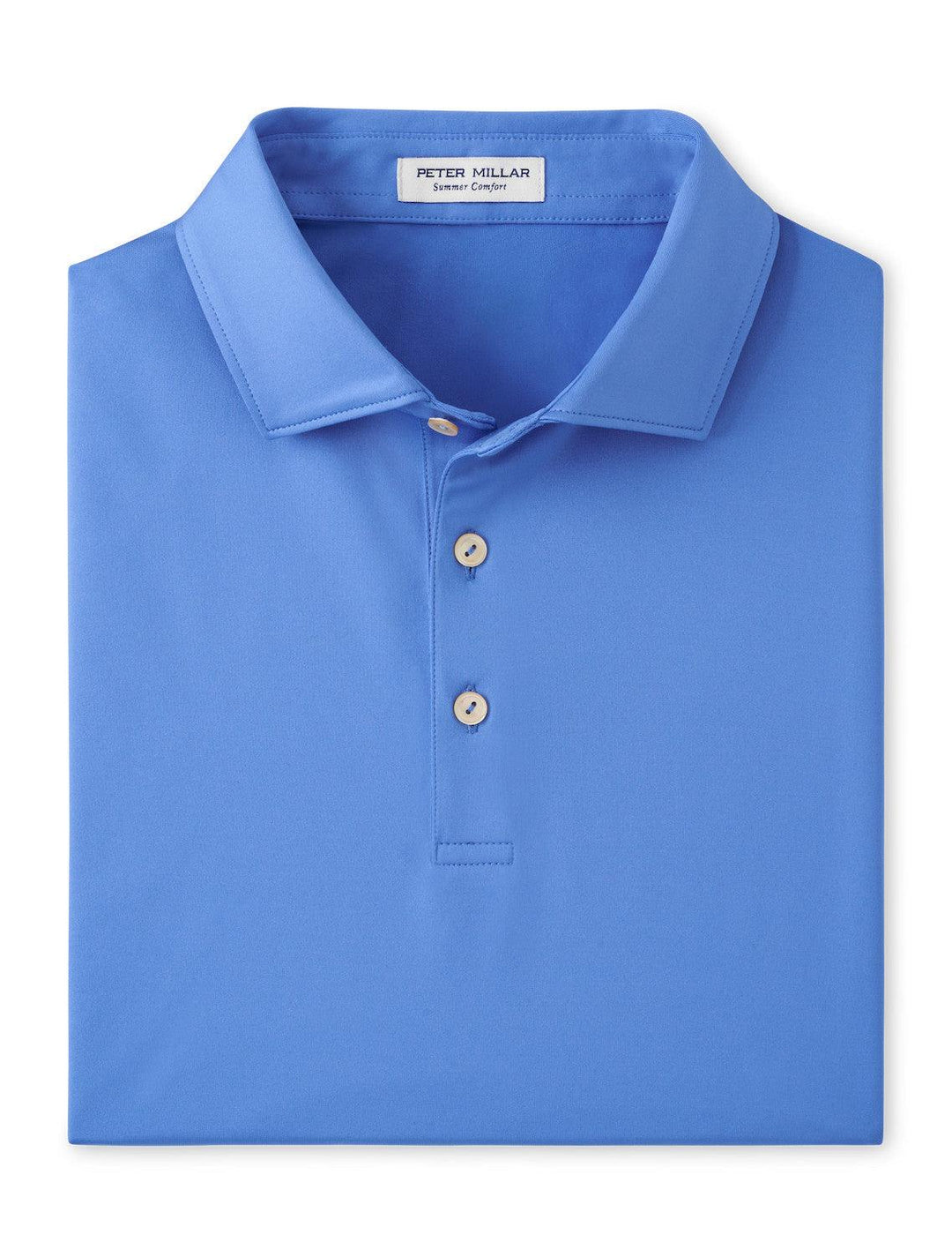 Peter Millar Solid Performance Polo- Blue Sea