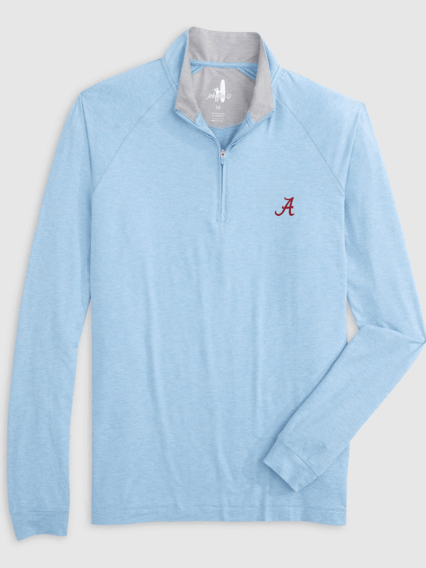 Johnnie O Freeborne Quarter Zip - Gulf Blue (Script A)