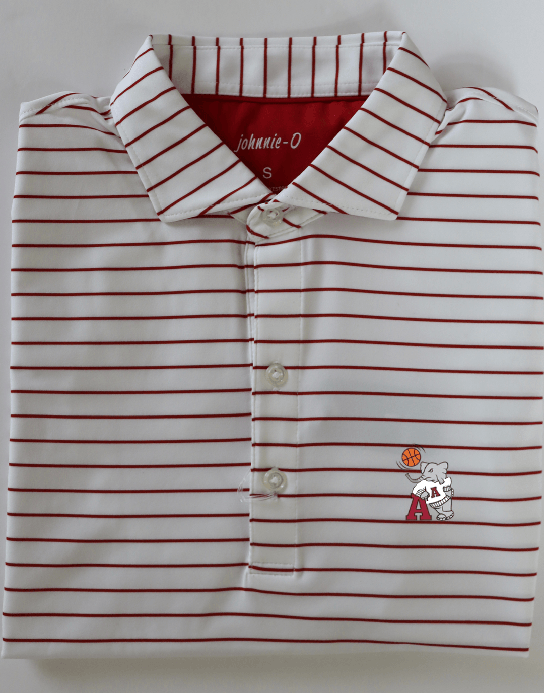 Johnnie-O Newton Polo- White (Big AL Basketball)