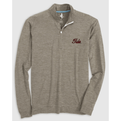 Johnnie-O Vaughn Quarter Zip- Meteor (Tide Script)