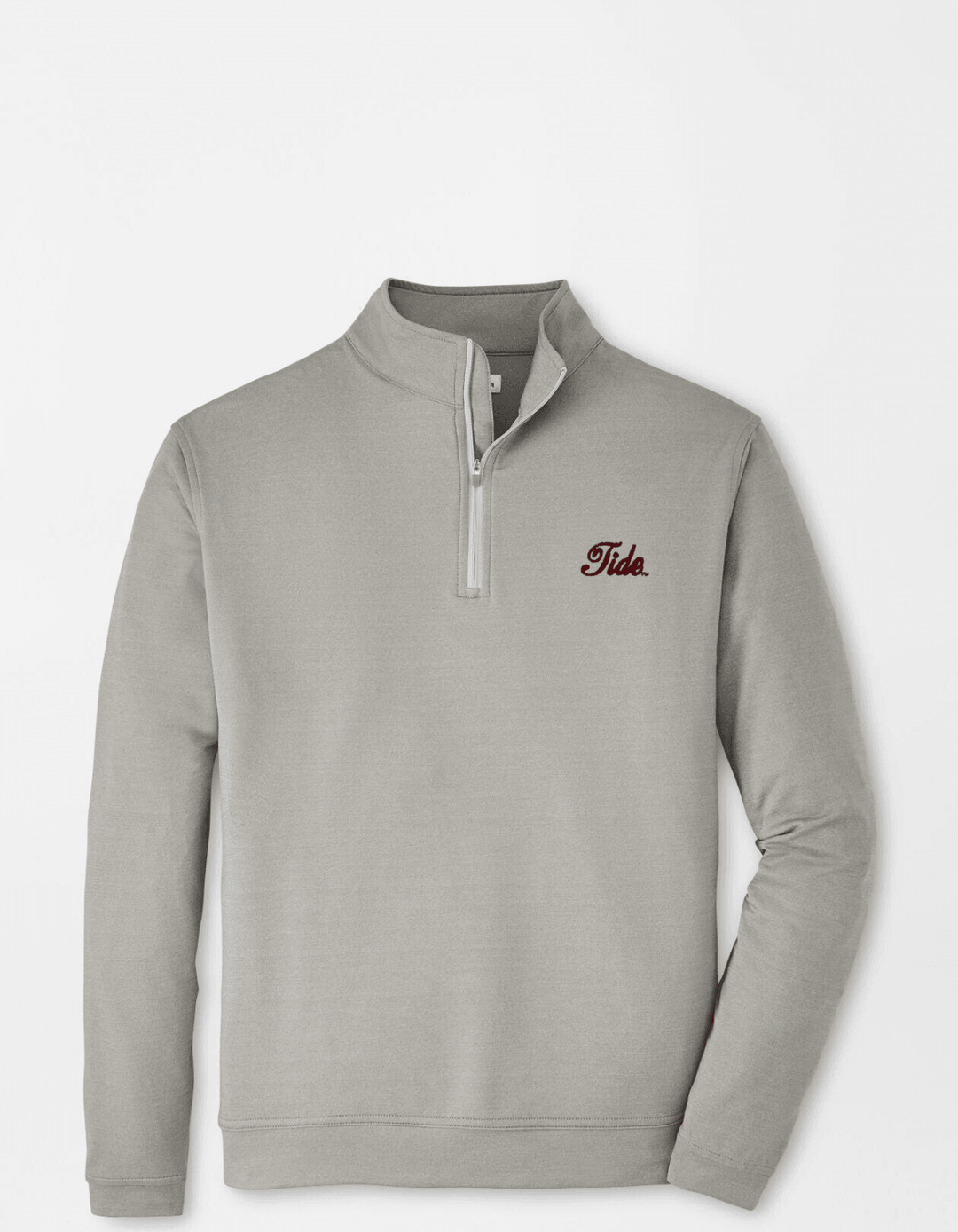 Peter Millar Solid Perth Quarter Zip- Gale Grey (Tide Script)