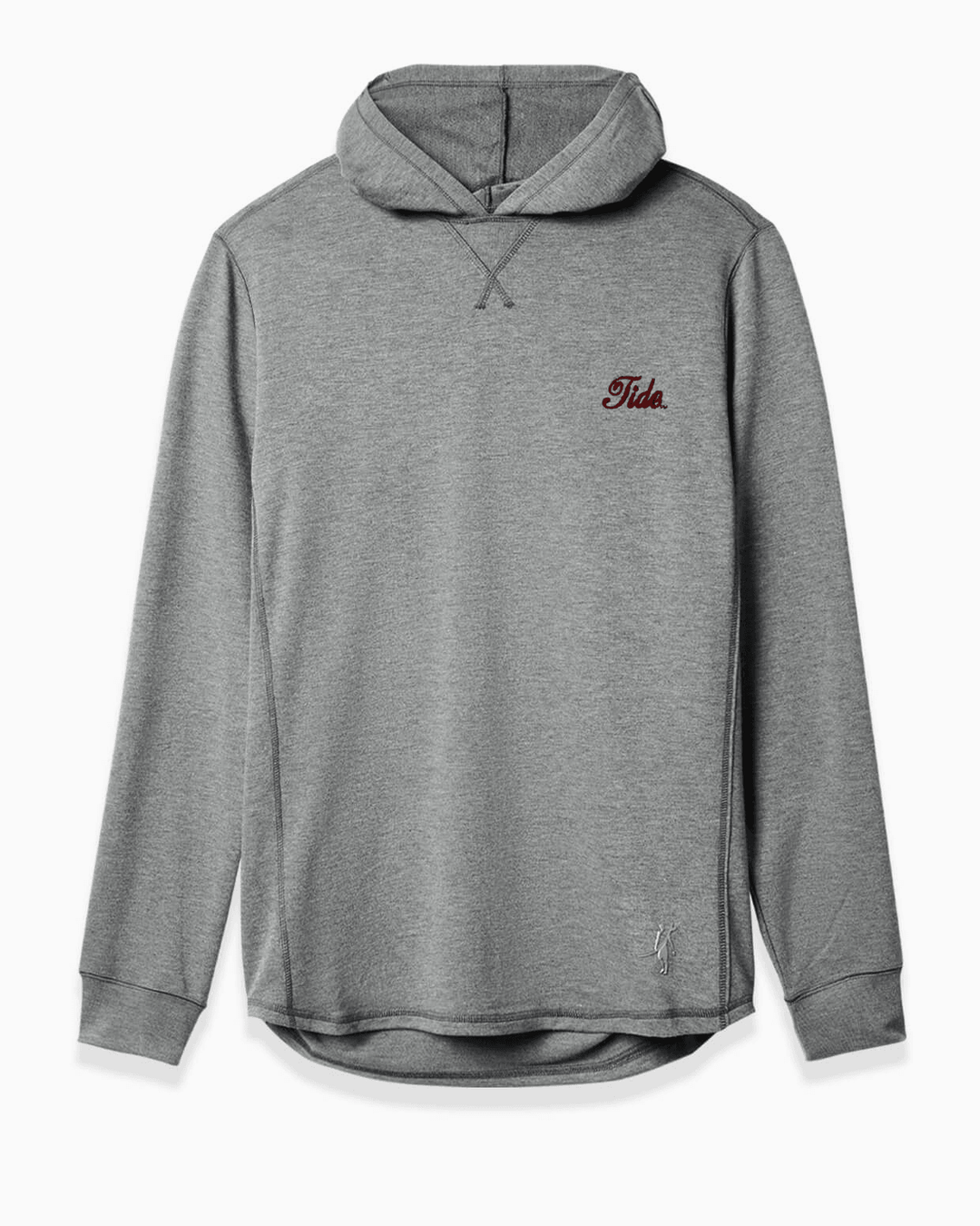 Toes On The Nose Schooner Hoodie- Dark Heather Grey (Tide Script)