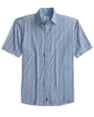 Johnnie-O Bento Short Sleeve Sport Shirt - Lake