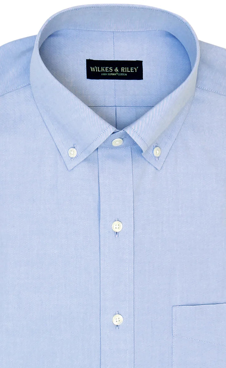 Wilkes & Riley Button Down Dress Shirt (Blue)
