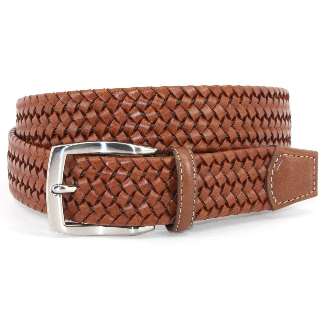 Torino 35MM Cognac Woven Stretch Belt