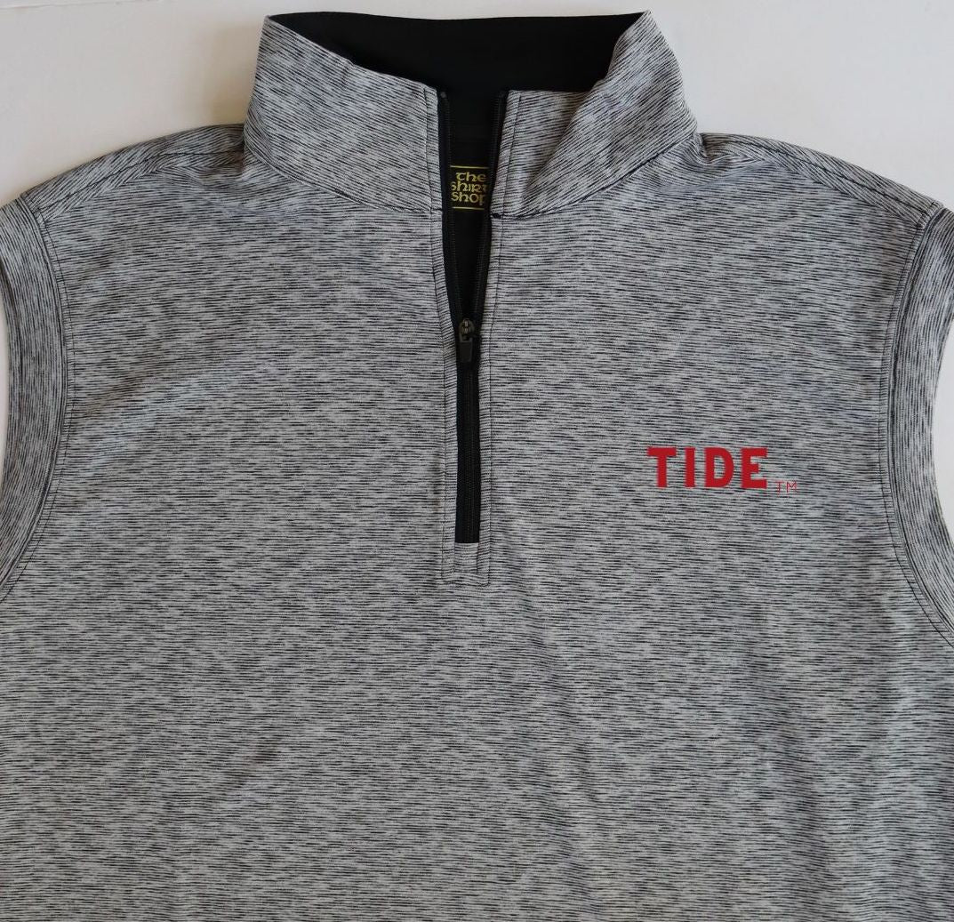 The Shirt Shop Denny 1/4 Zip Vest (Tide Block)