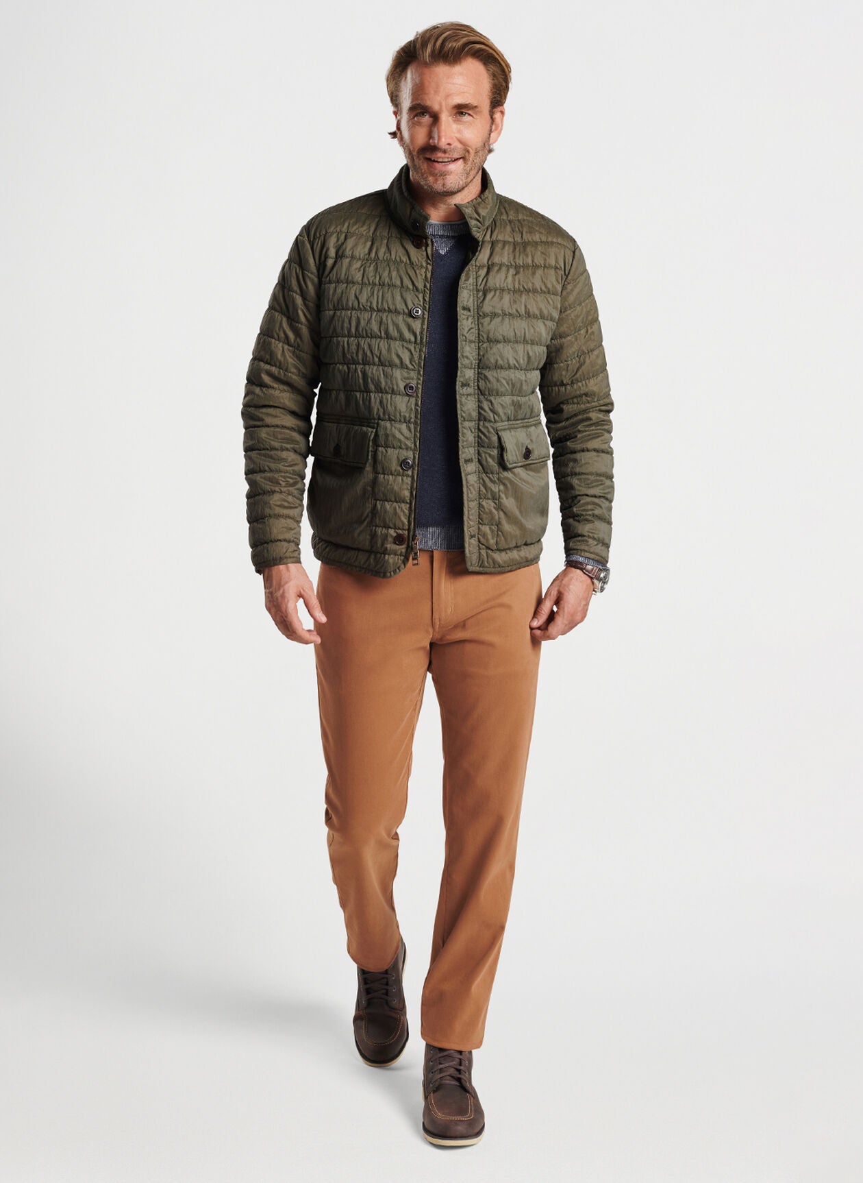 Peter Millar Greenwich Garment-Dyed Bomber