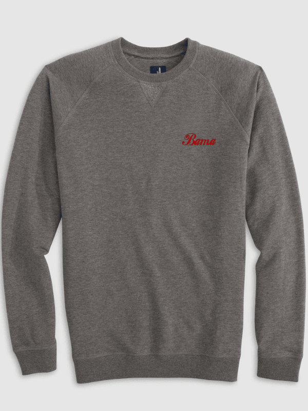 Johnnie O Freeman Crewneck- Meteor (Bama Script)