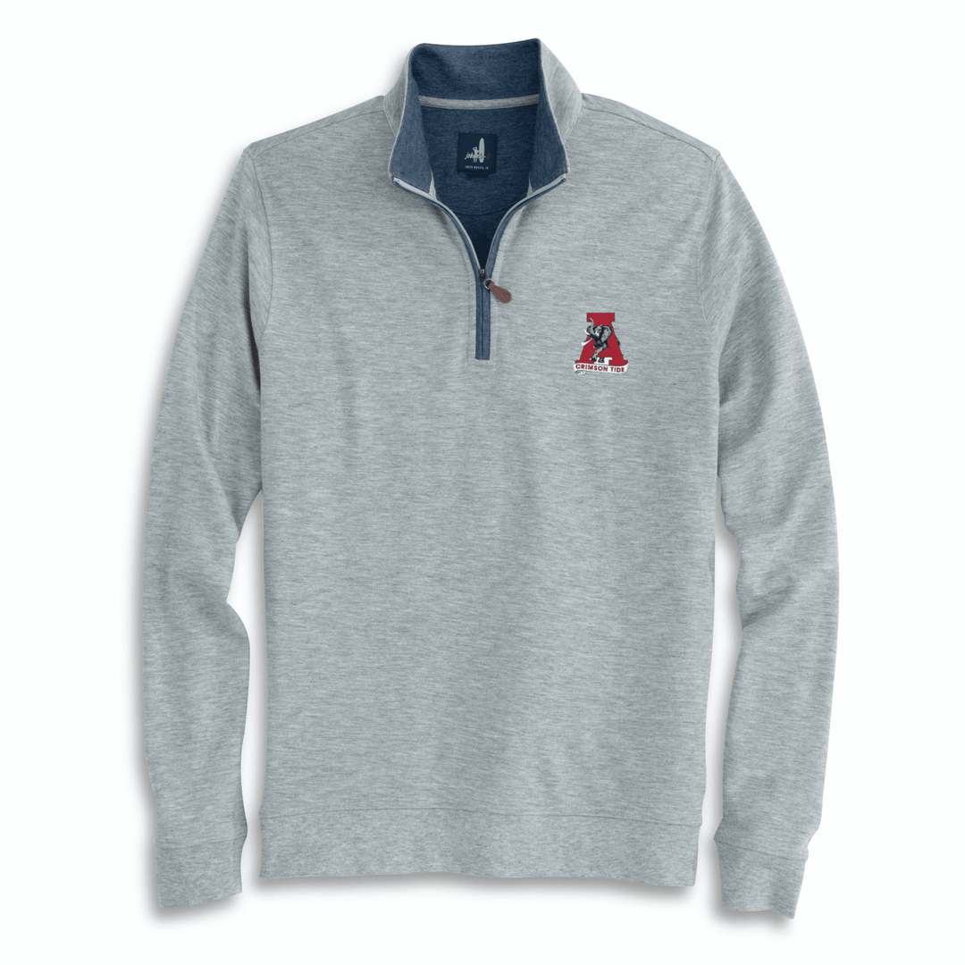 Johnnie-O Sully Quarter Zip- Light Grey (Vault)