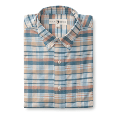 Duck Head Landers Plaid Cotton Oxford Shirt