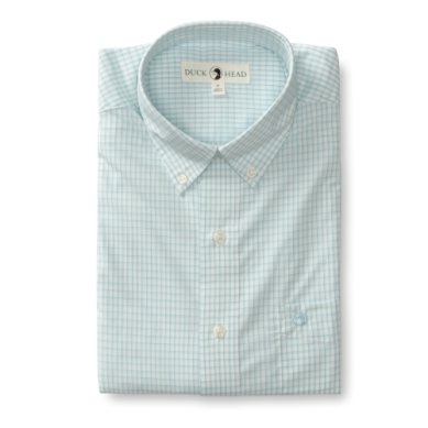 Duck Head Long Sleeve Poplin Brunson Check Shirt - 2 Colors